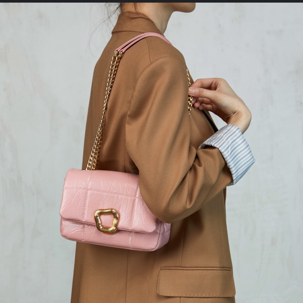 Songmont Pink Small Chocolate Bag